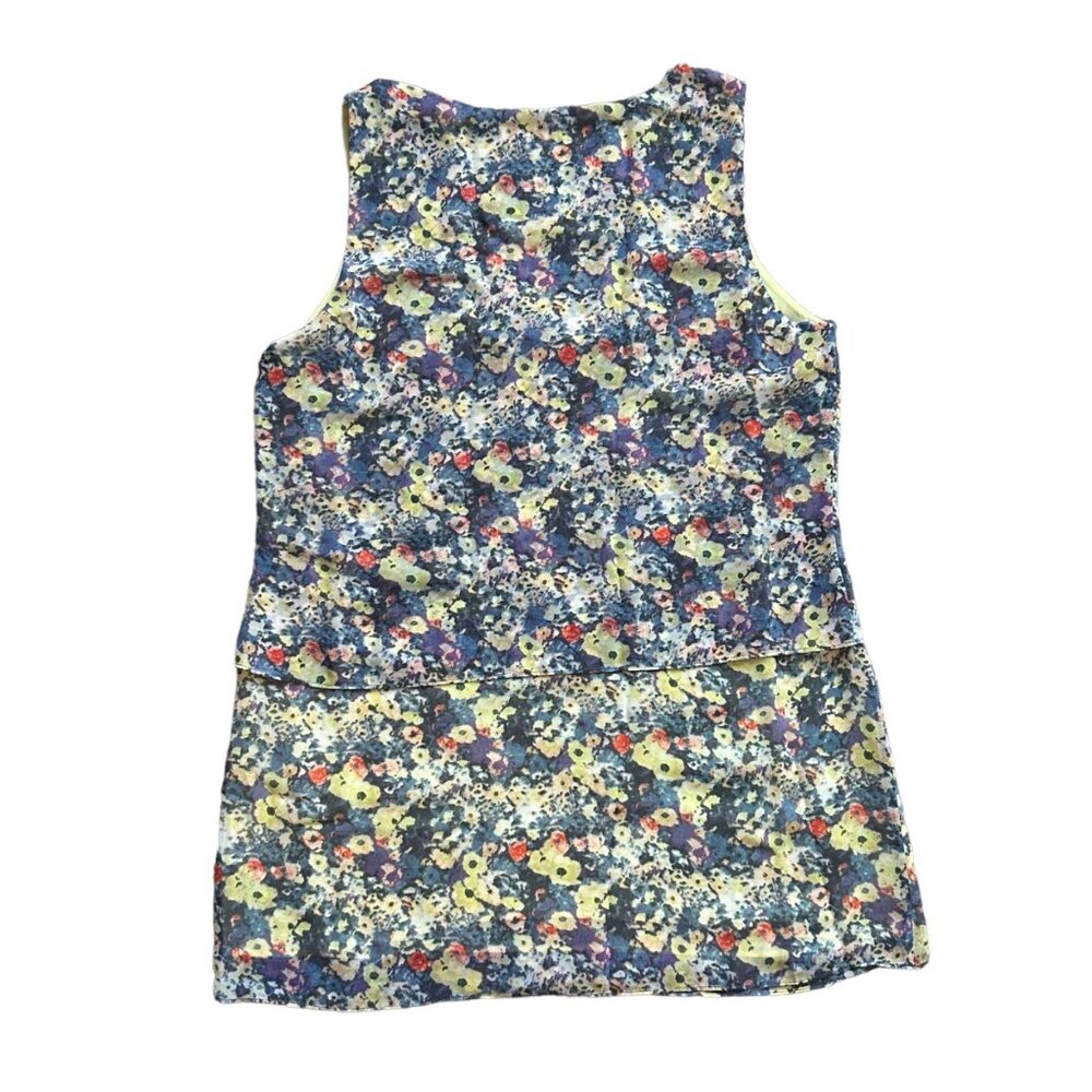 CAbi‎ Womens Tunic Small Positano Floral Layered Sleeveless Lined Blouse - Picture 7 of 14